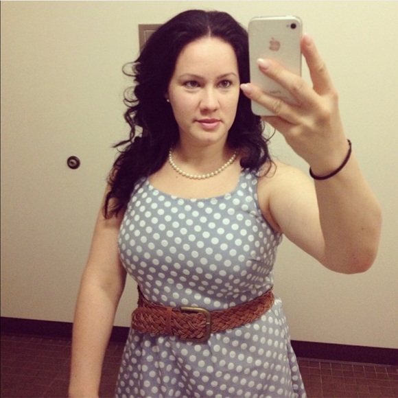 The limited Light blue polka dot dress - Picture 8 of 8